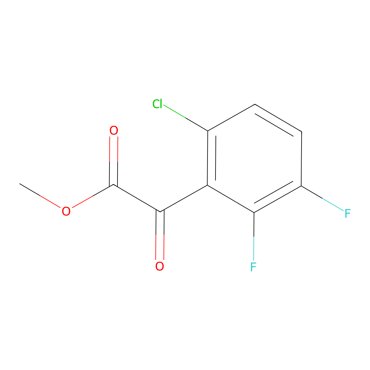 Methyl 6-chloro-2,3-difluoro-alpha-oxobenZeneacetate molecular structure, CAS 2167331-43-1