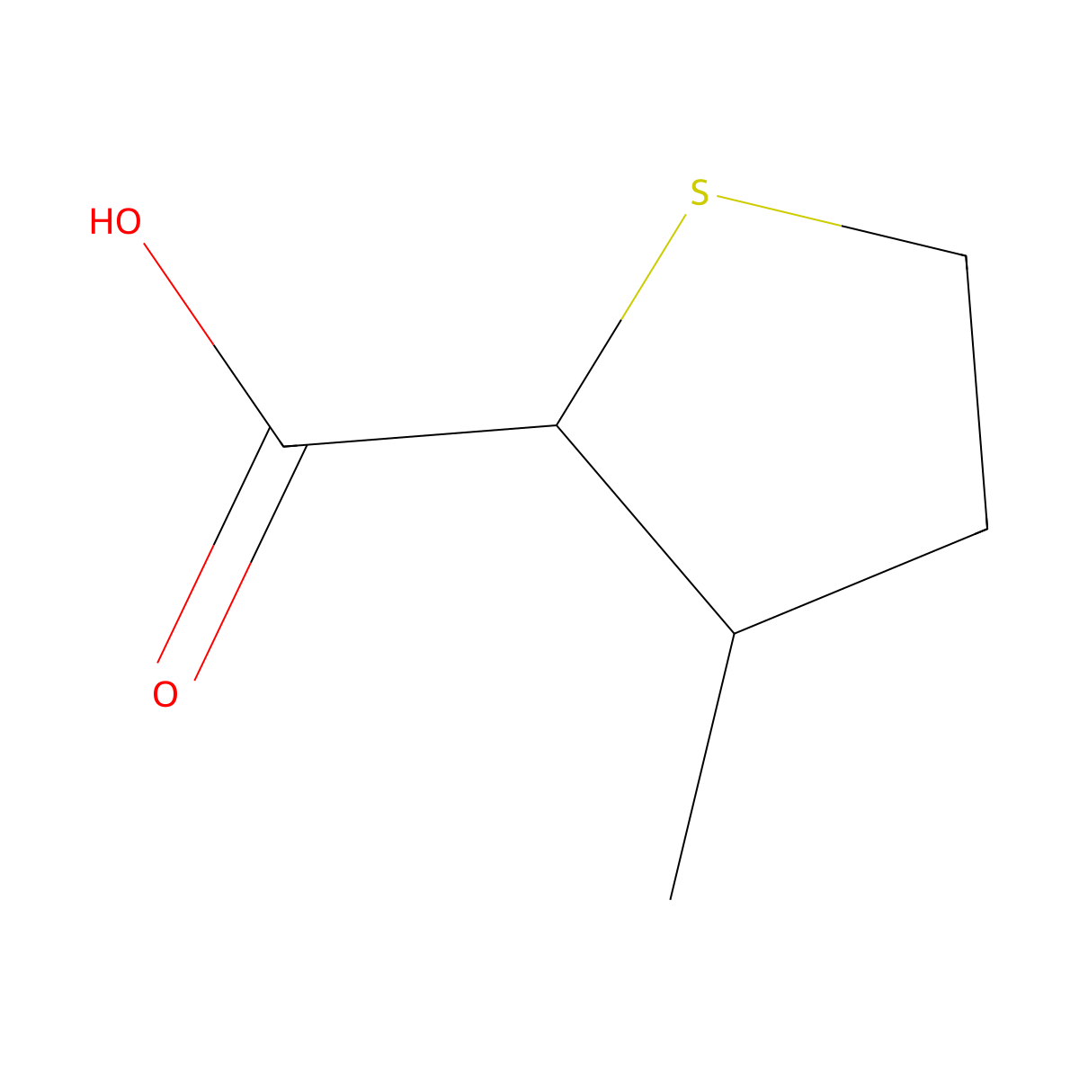 3-Methylthiolane-2-carboxylic acid molecular structure, CAS 2167336-32-3