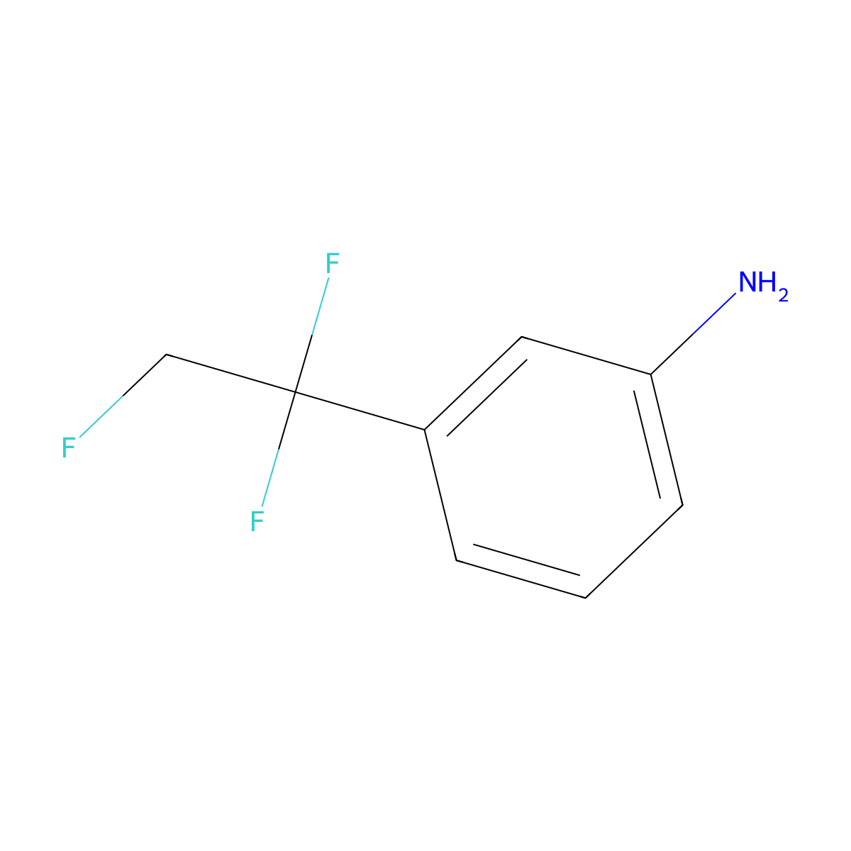 3-(1,1,2-Trifluoroethyl)aniline molecular structure, CAS 2167365-96-8