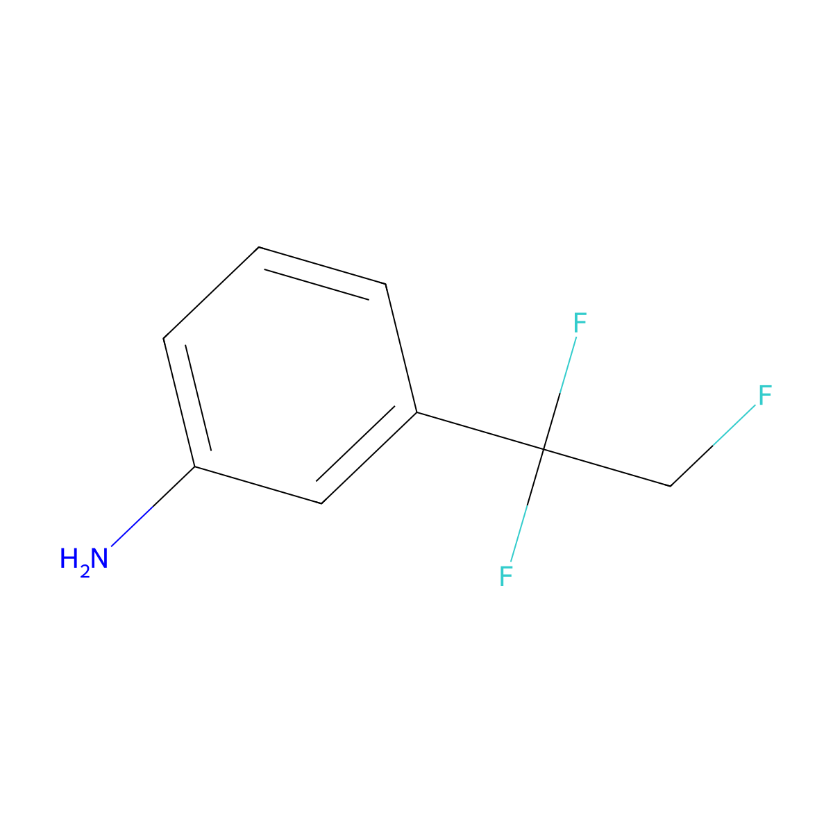 3-(1,1,2-Trifluoroethyl)aniline molecular structure, CAS 2167365-96-8