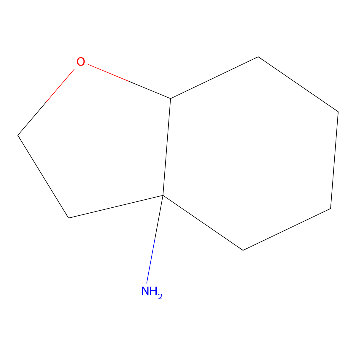 Octahydro-1-benzofuran-3a-amine molecular structure, CAS 2167377-82-2