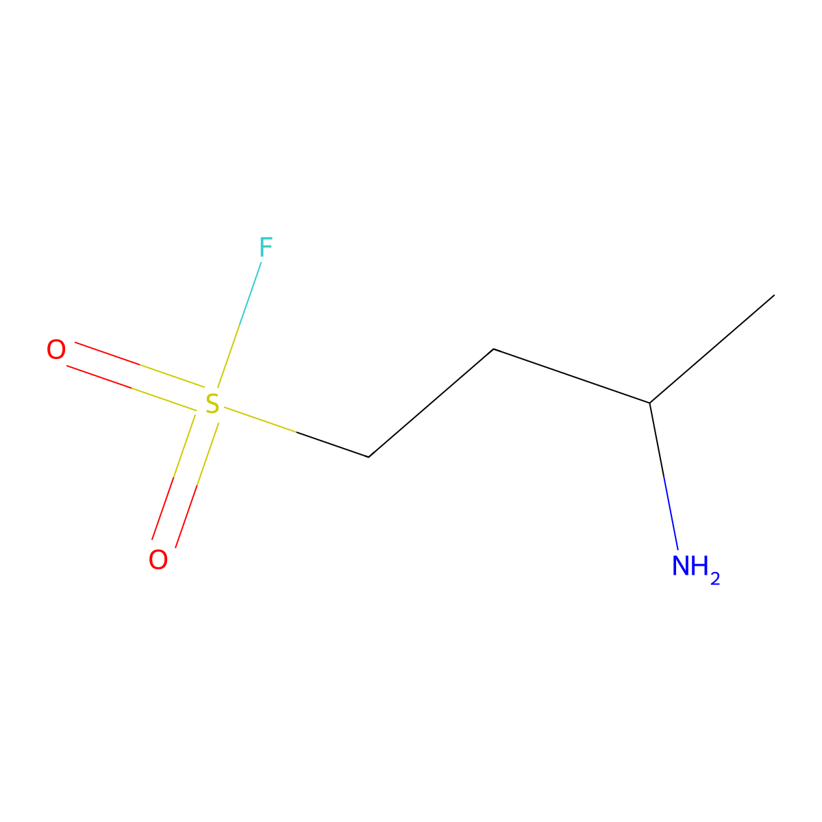 3-Aminobutane-1-sulfonyl fluoride molecular structure, CAS 2167390-64-7