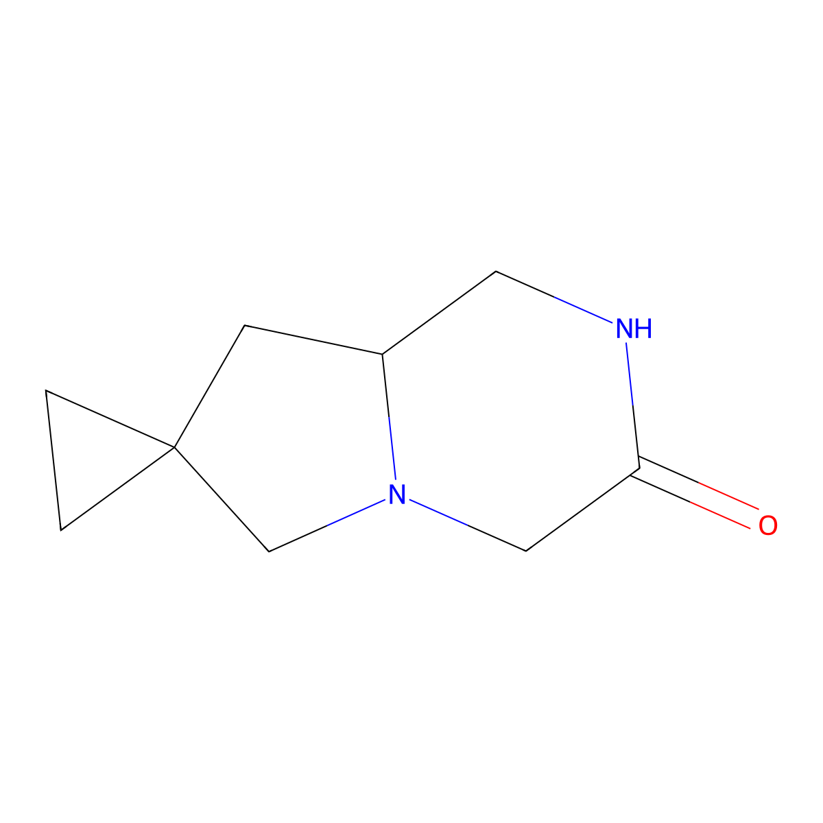 Tetrahydro-6'H-spiro[cyclopropane-1,7'-pyrrolo[1,2-a]pyrazin]-3'(4'H)-one molecular structure, CAS 2167397-20-6