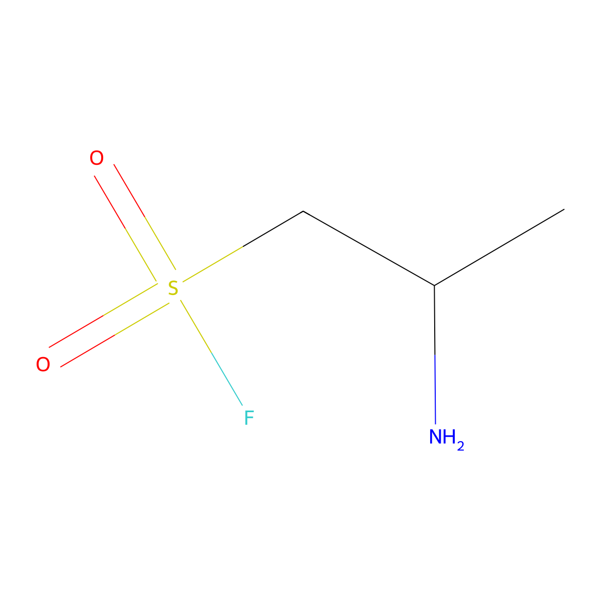 2-Aminopropane-1-sulfonyl fluoride molecular structure, CAS 2167400-12-4