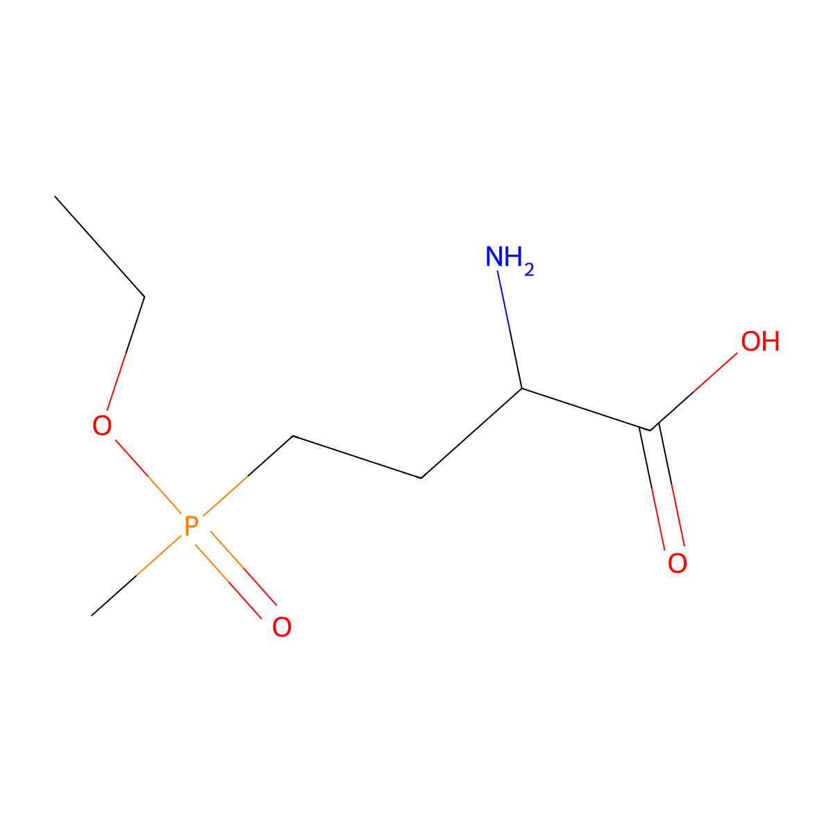 2-Amino-4-[ethoxy(methyl)phosphoryl]butanoic acid molecular structure, CAS 2167410-98-0