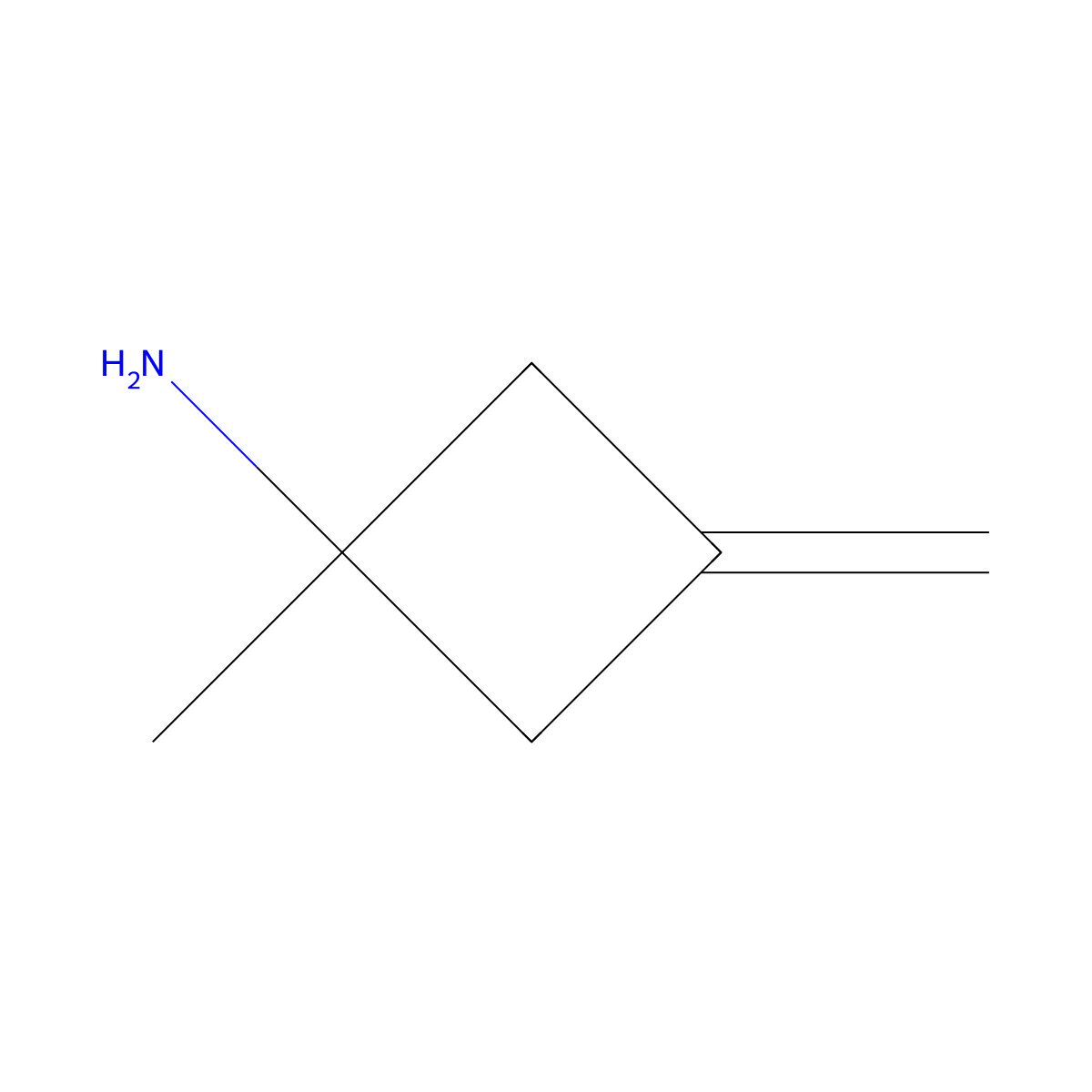 1-Methyl-3-methylenecyclobutan-1-amine molecular structure, CAS 2167416-20-6