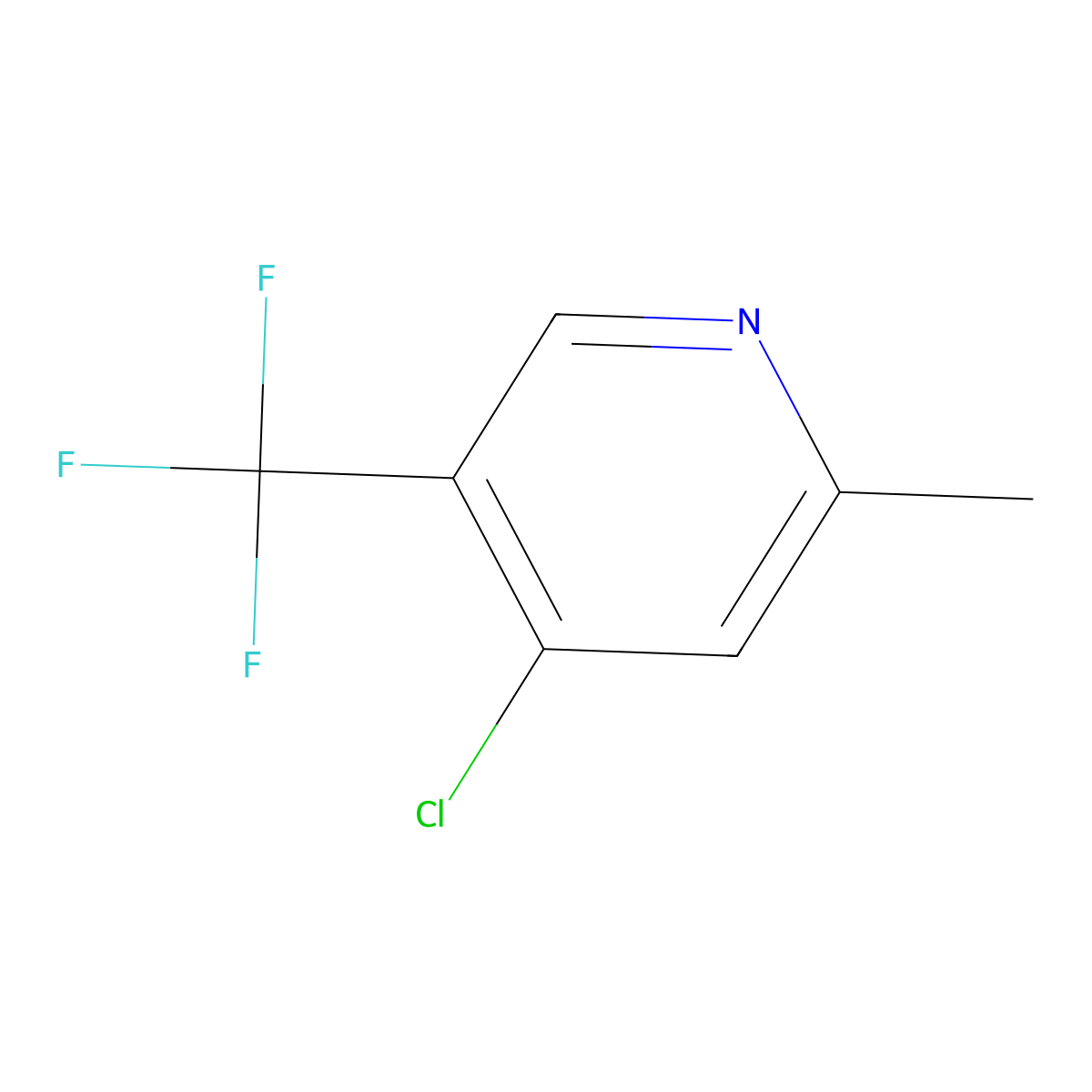 4-Chloro-2-methyl-5-(trifluoromethyl)pyridine molecular structure, CAS 2167447-92-7