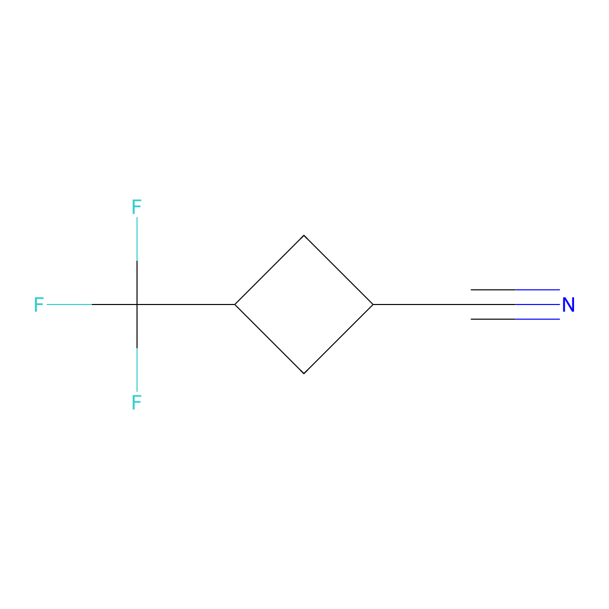 3-(Trifluoromethyl)cyclobutane-1-carbonitrile molecular structure, CAS 2167452-22-2
