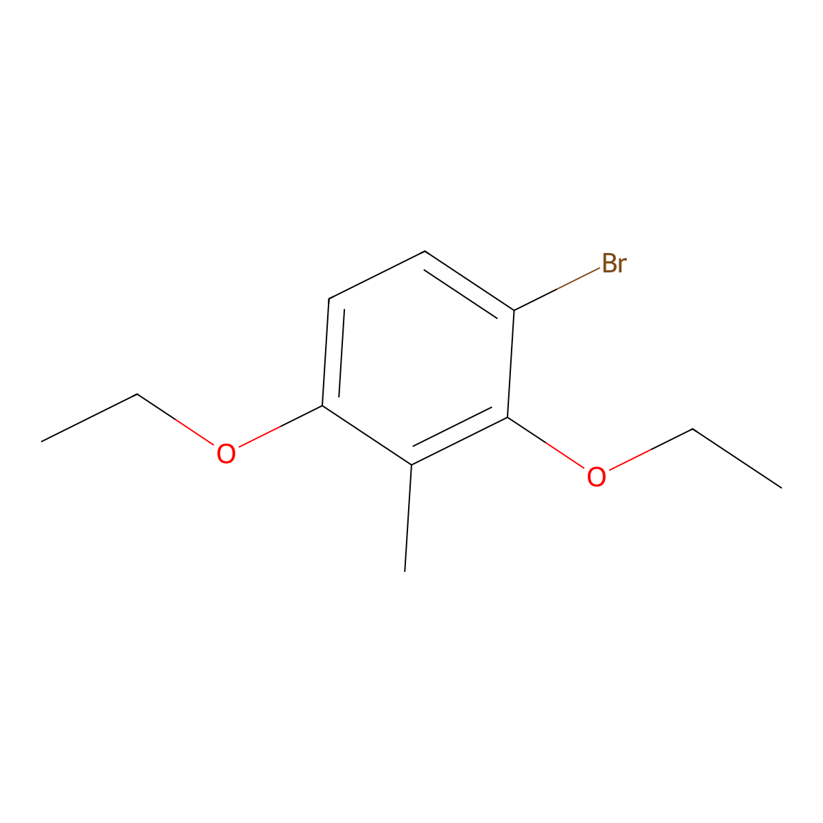 1-Bromo-2,4-diethoxy-3-methylbenzene molecular structure, CAS 2167456-38-2