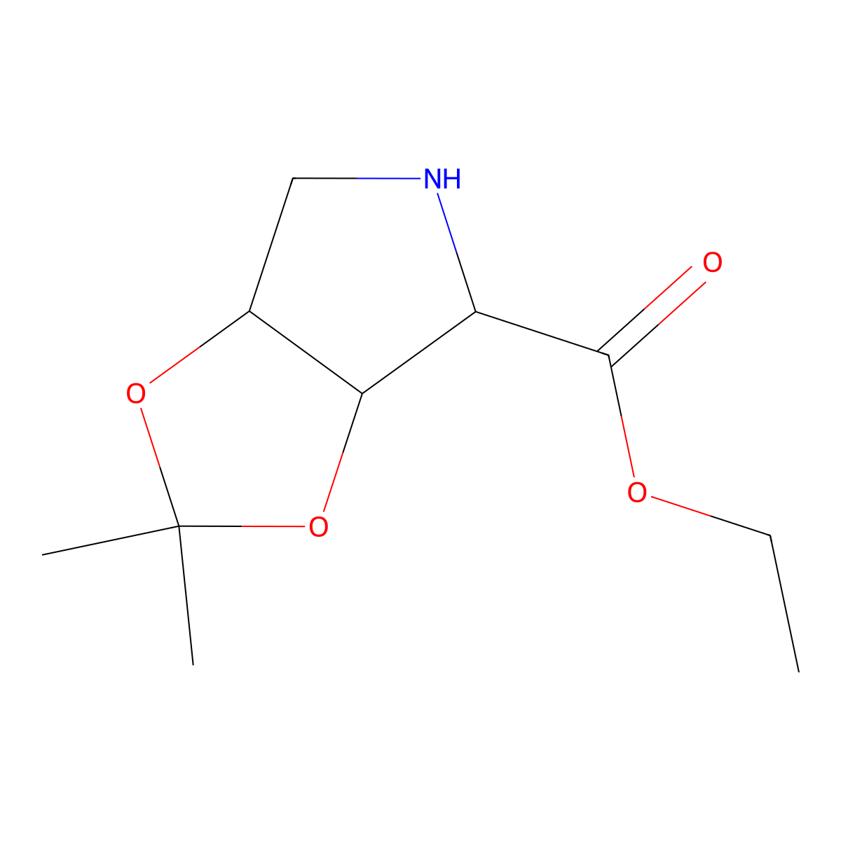 Ethyl 2,2-dimethyl-hexahydro-[1,3]dioxolo[4,5-c]pyrrole-4-carboxylate molecular structure, CAS 2167459-82-5