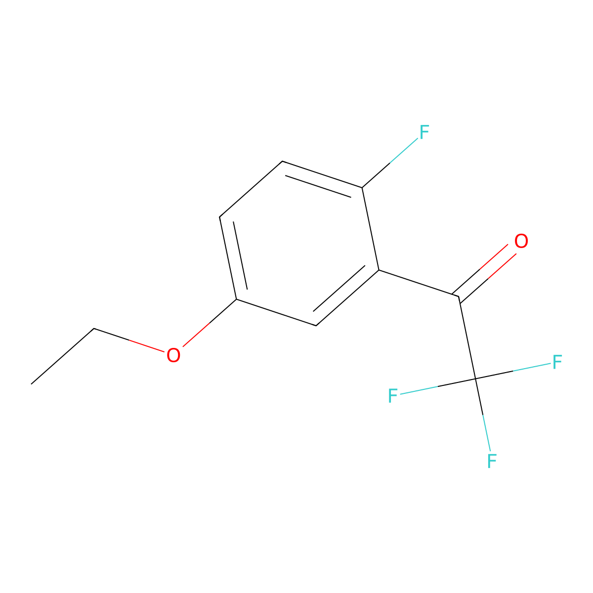 1-(5-Ethoxy-2-fluorophenyl)-2,2,2-trifluoroethanone molecular structure, CAS 2167479-59-4