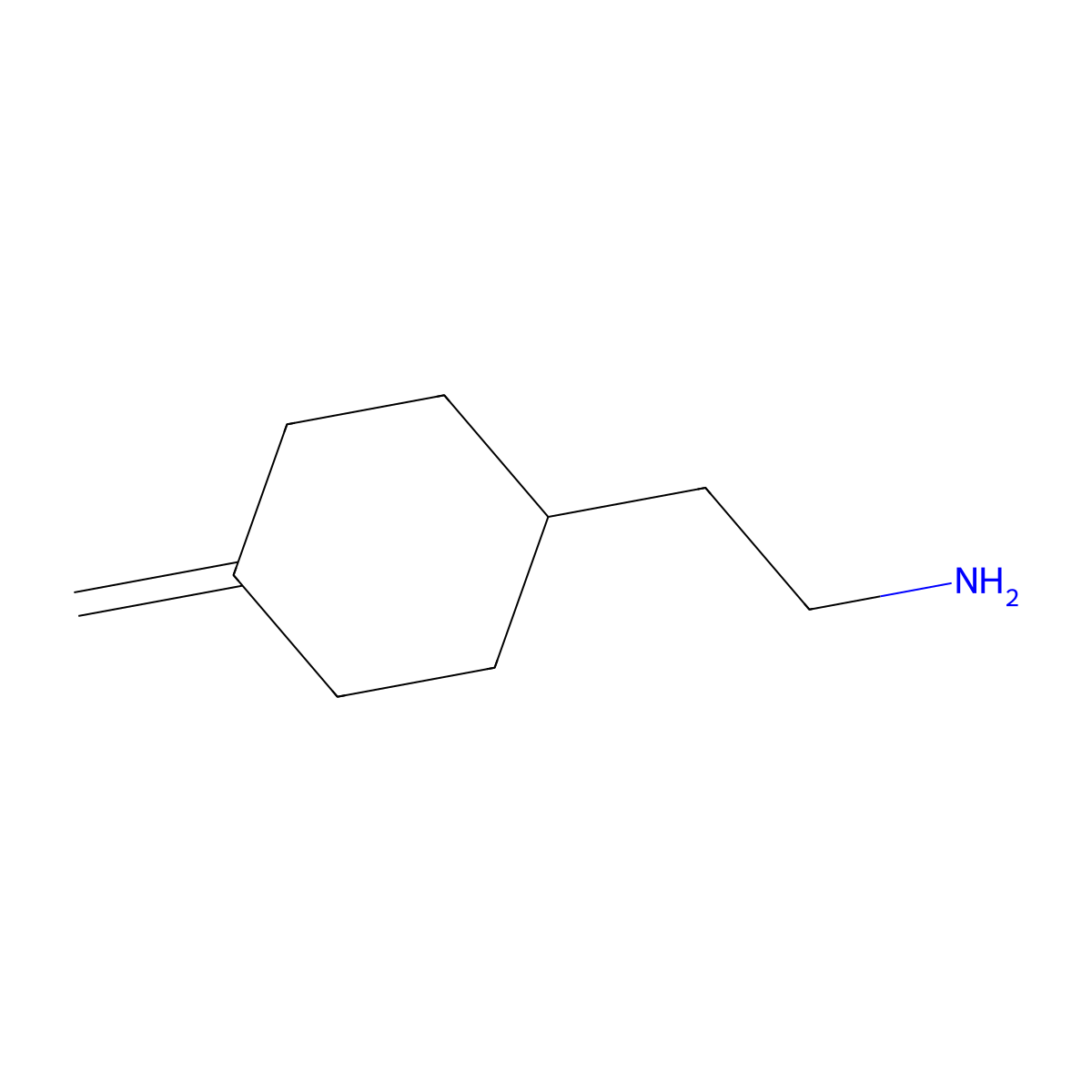 2-(4-Methylidenecyclohexyl)ethanamine molecular structure, CAS 2167498-96-4