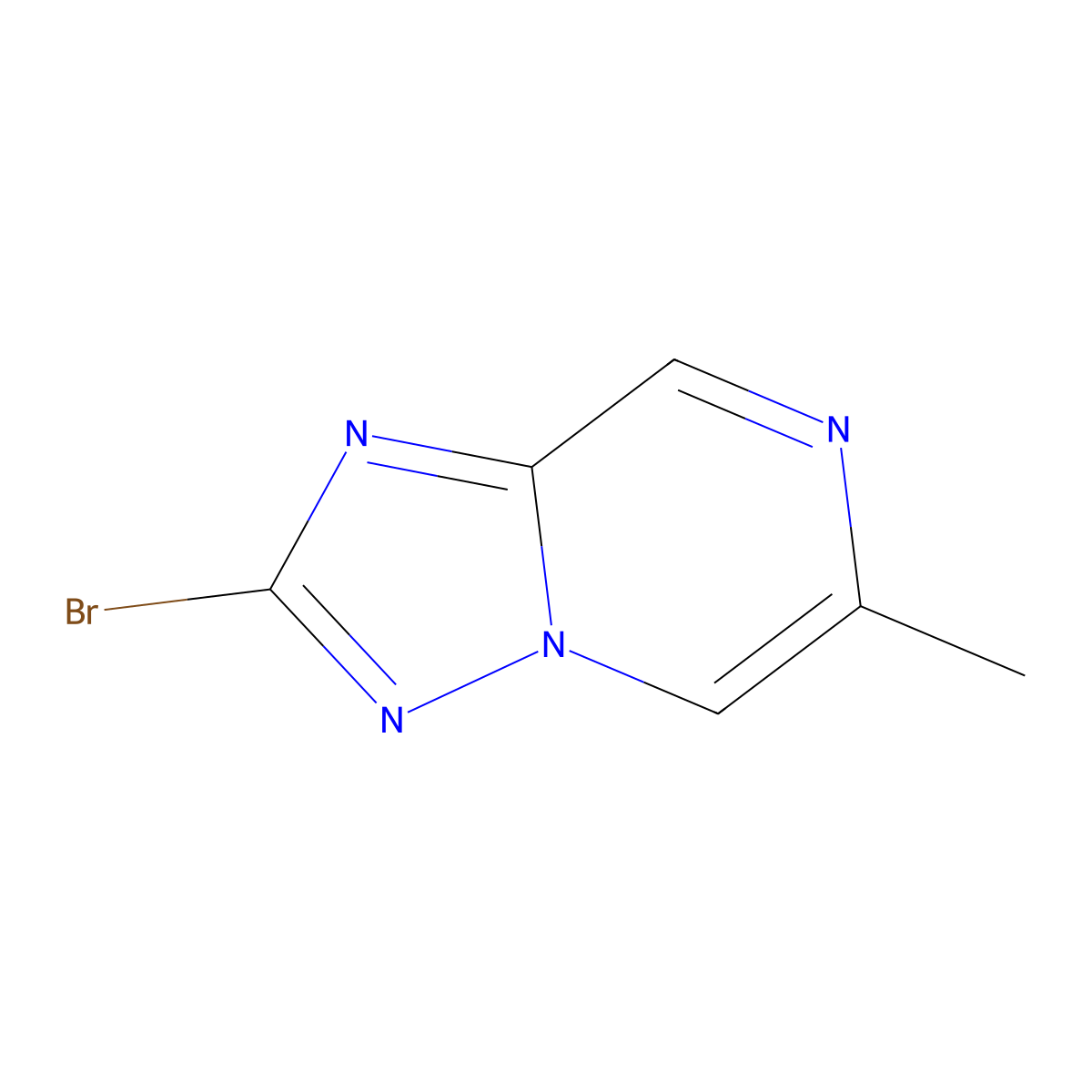 2-Bromo-6-methyl-[1,2,4]triazolo[1,5-A]pyrazine molecular structure, CAS 2167499-34-3