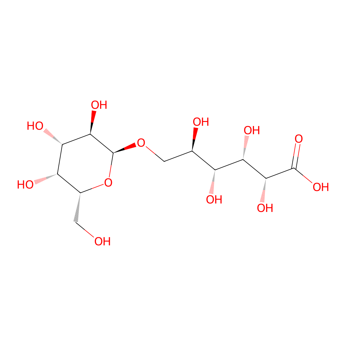 Melibionic acid molecular structure, CAS 21675-38-7