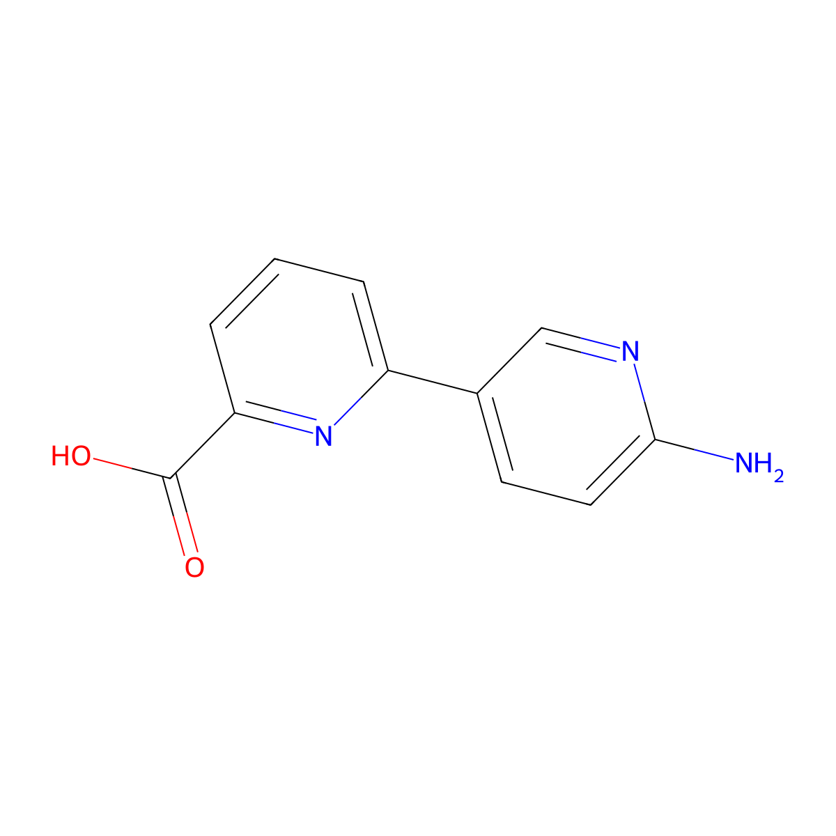 6'-amino-[2,3'-Bipyridine]-6-carboxylic acid molecular structure, CAS 2167504-27-8