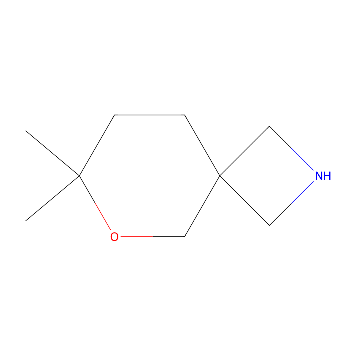 7,7-Dimethyl-6-oxa-2-azaspiro[3.5]nonane molecular structure, CAS 2167516-27-8