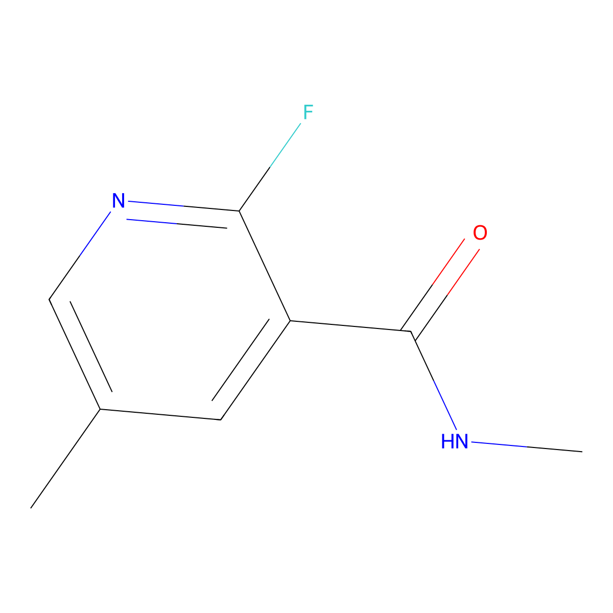 2-Fluoro-N,5-dimethylnicotinamide molecular structure, CAS 2167518-30-9