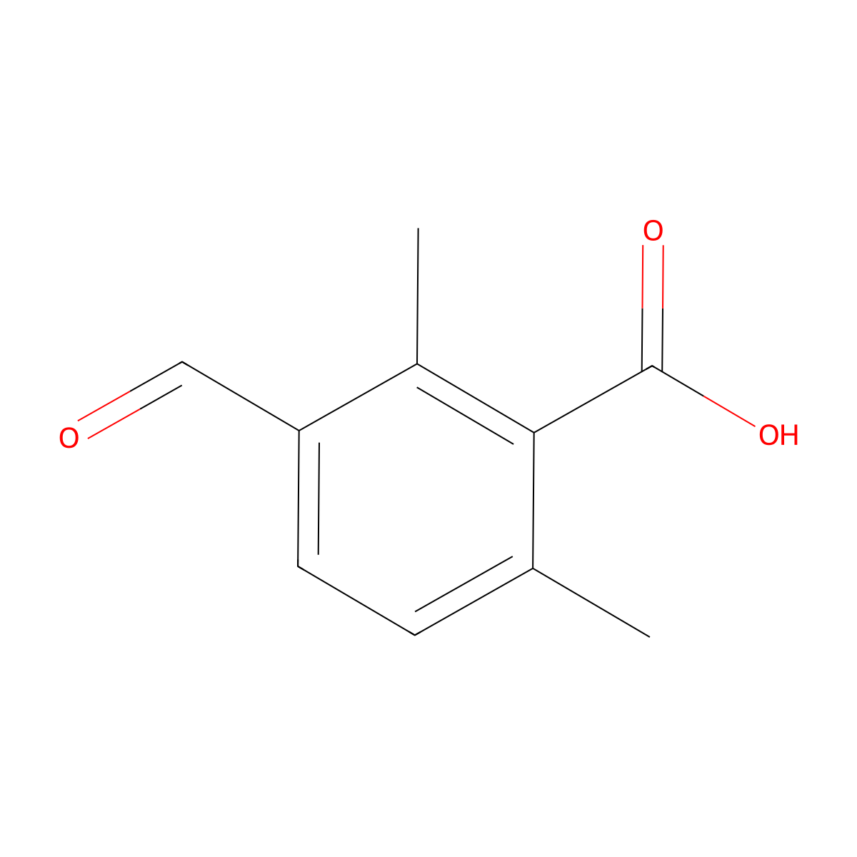 3-Formyl-2,6-dimethylbenzoic acid molecular structure, CAS 2167562-88-9