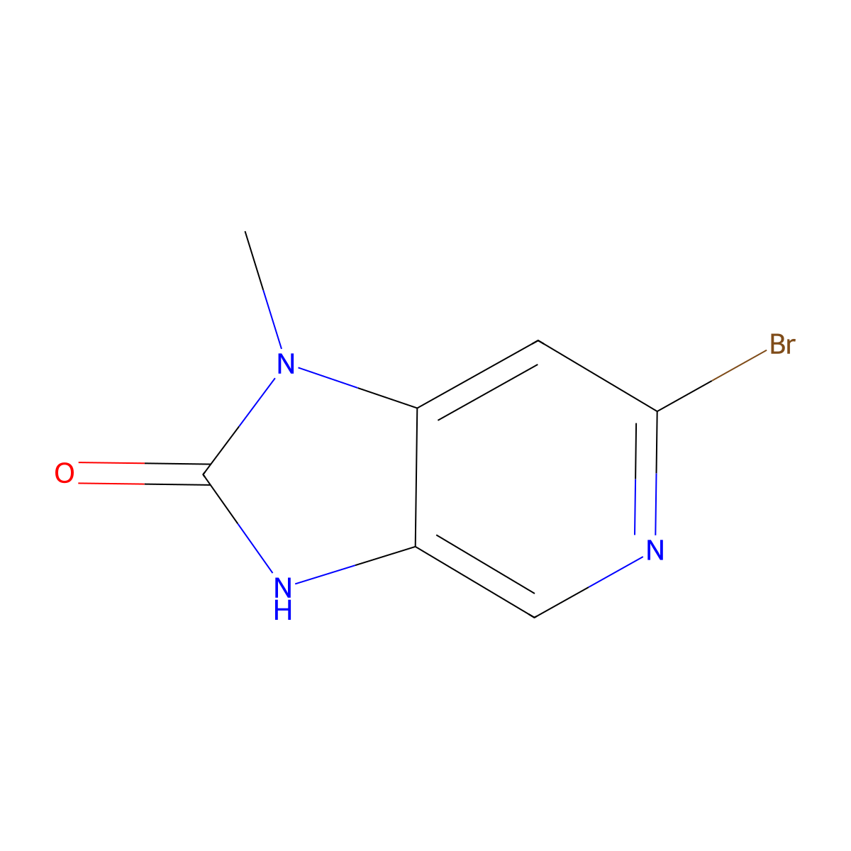 6-Bromo-1-methyl-1H-imidazo[4,5-c]pyridin-2(3H)-one molecular structure, CAS 2167569-96-0