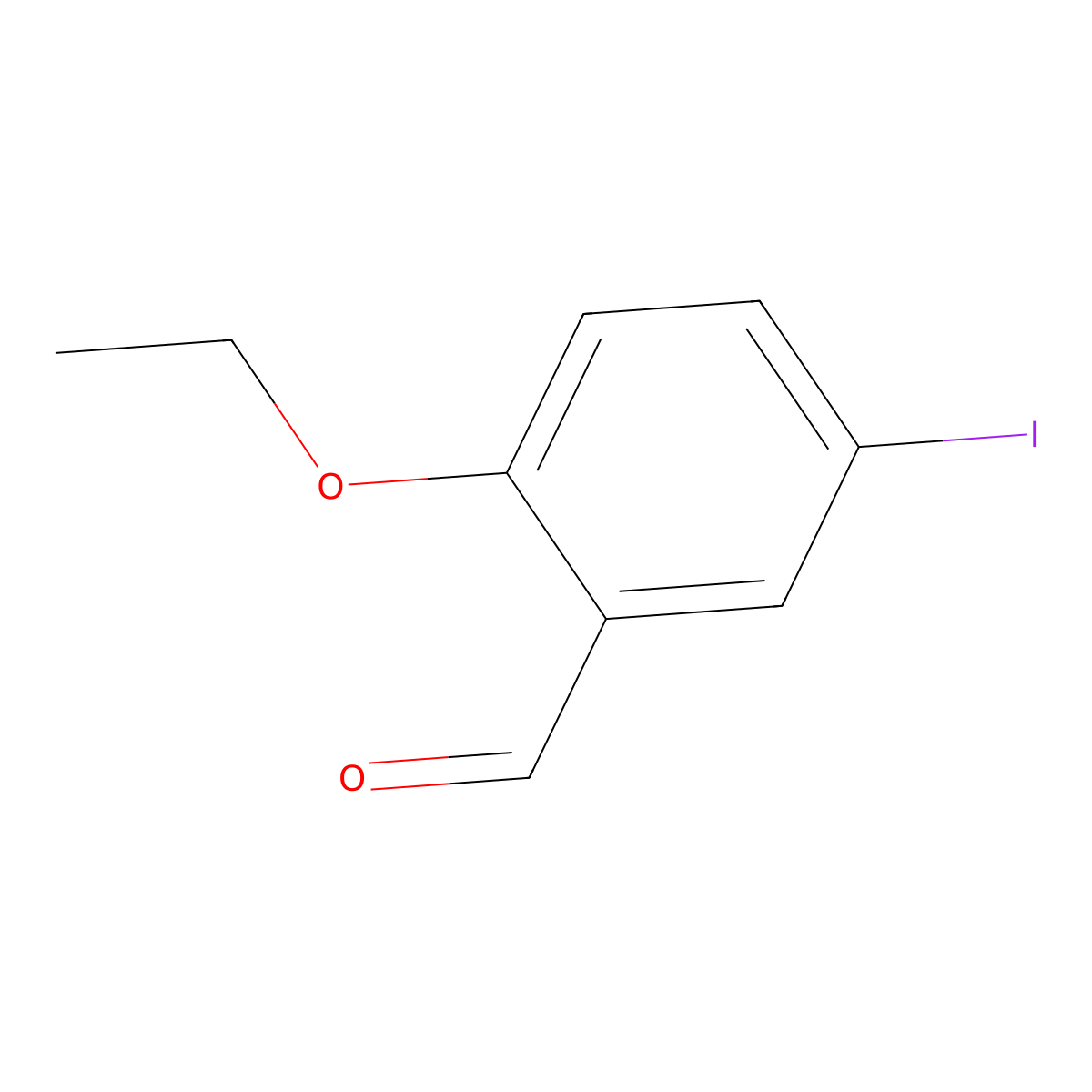 2-Ethoxy-5-iodobenzaldehyde molecular structure, CAS 2167581-54-4
