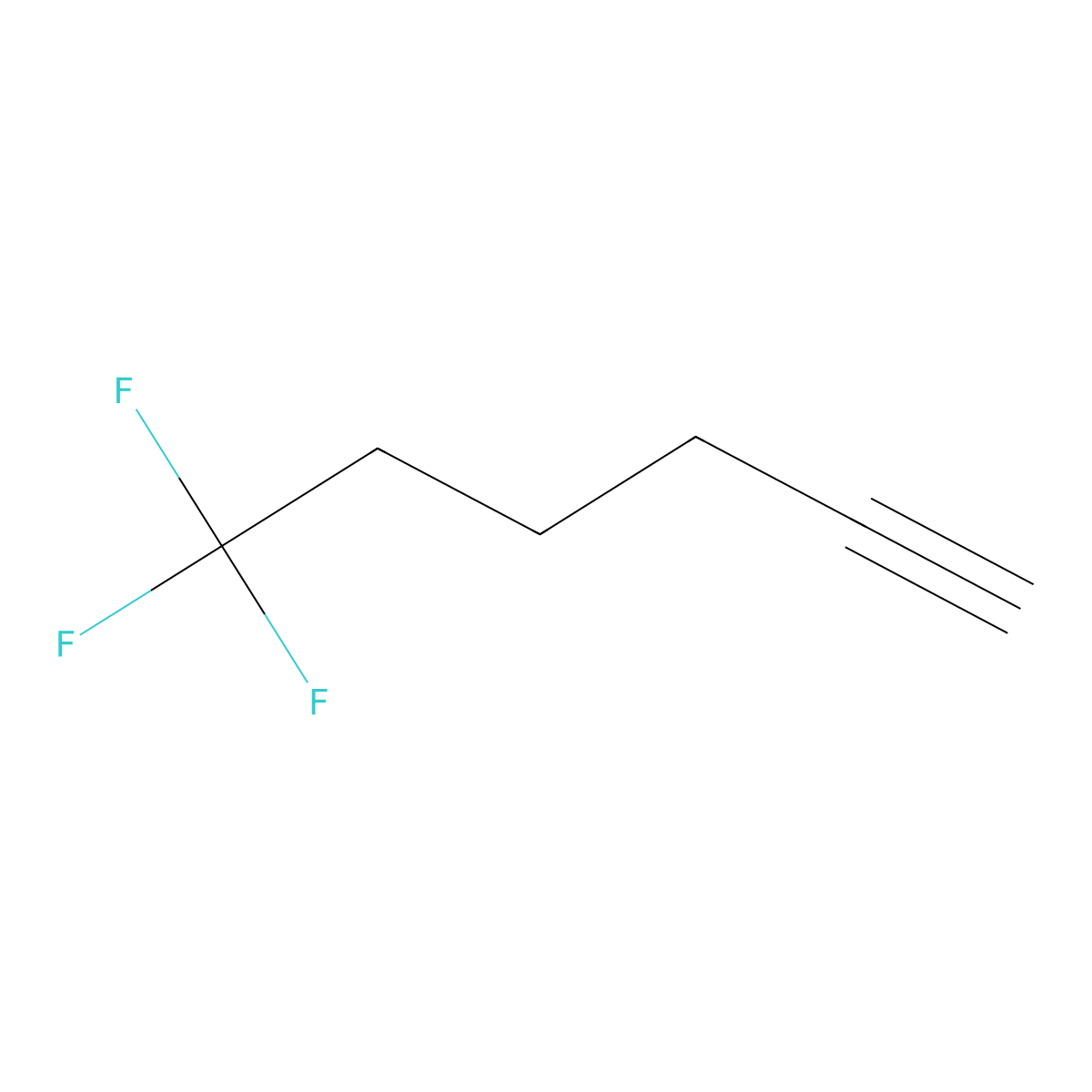 6,6,6-Trifluorohex-1-yne molecular structure, CAS 2167597-18-2