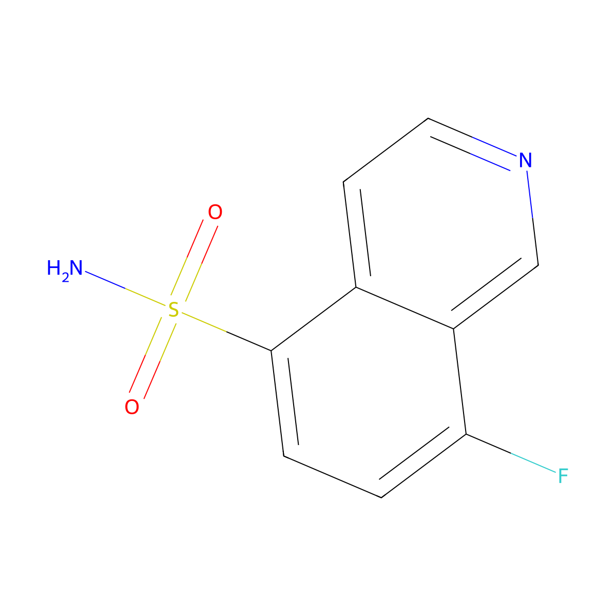 8-Fluoroisoquinoline-5-sulfonamide molecular structure, CAS 2167611-70-1