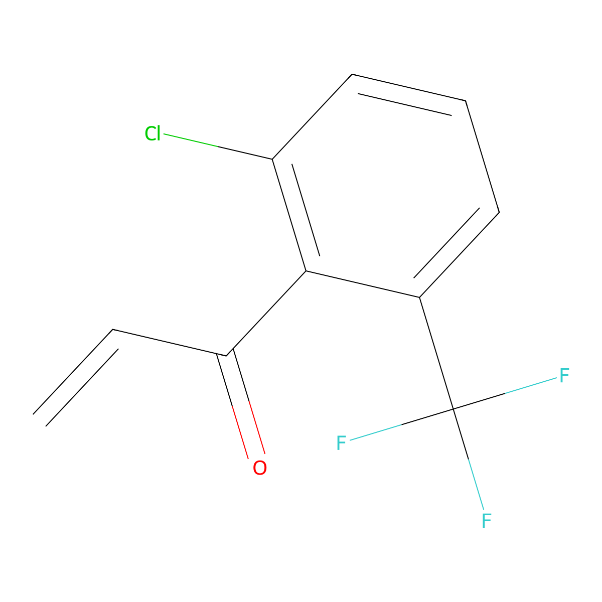1-[2-Chloro-6-(trifluoromethyl)phenyl]prop-2-en-1-one molecular structure, CAS 2167615-49-6