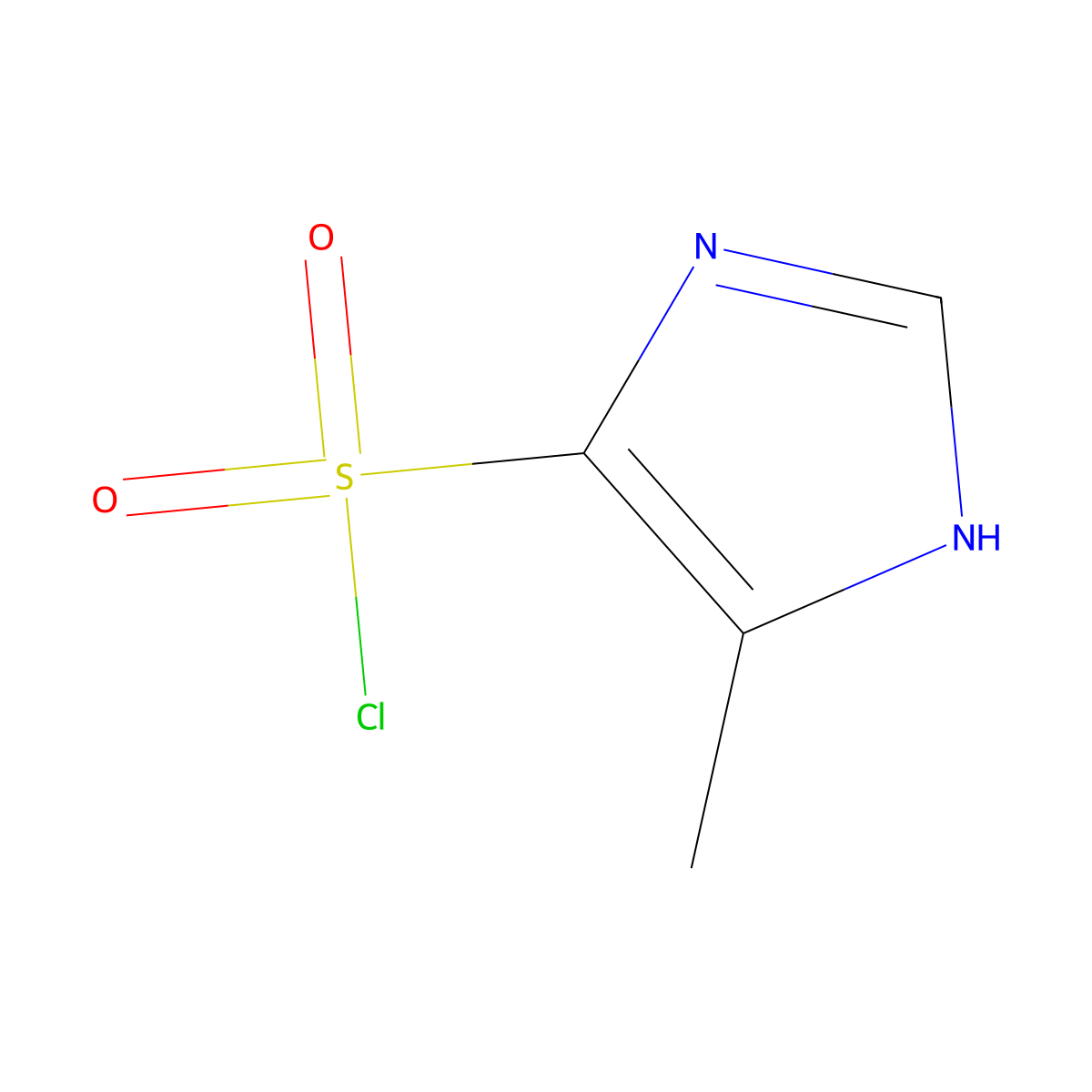 5-Methyl-1H-imidazole-4-sulfonyl chloride molecular structure, CAS 2167622-42-4