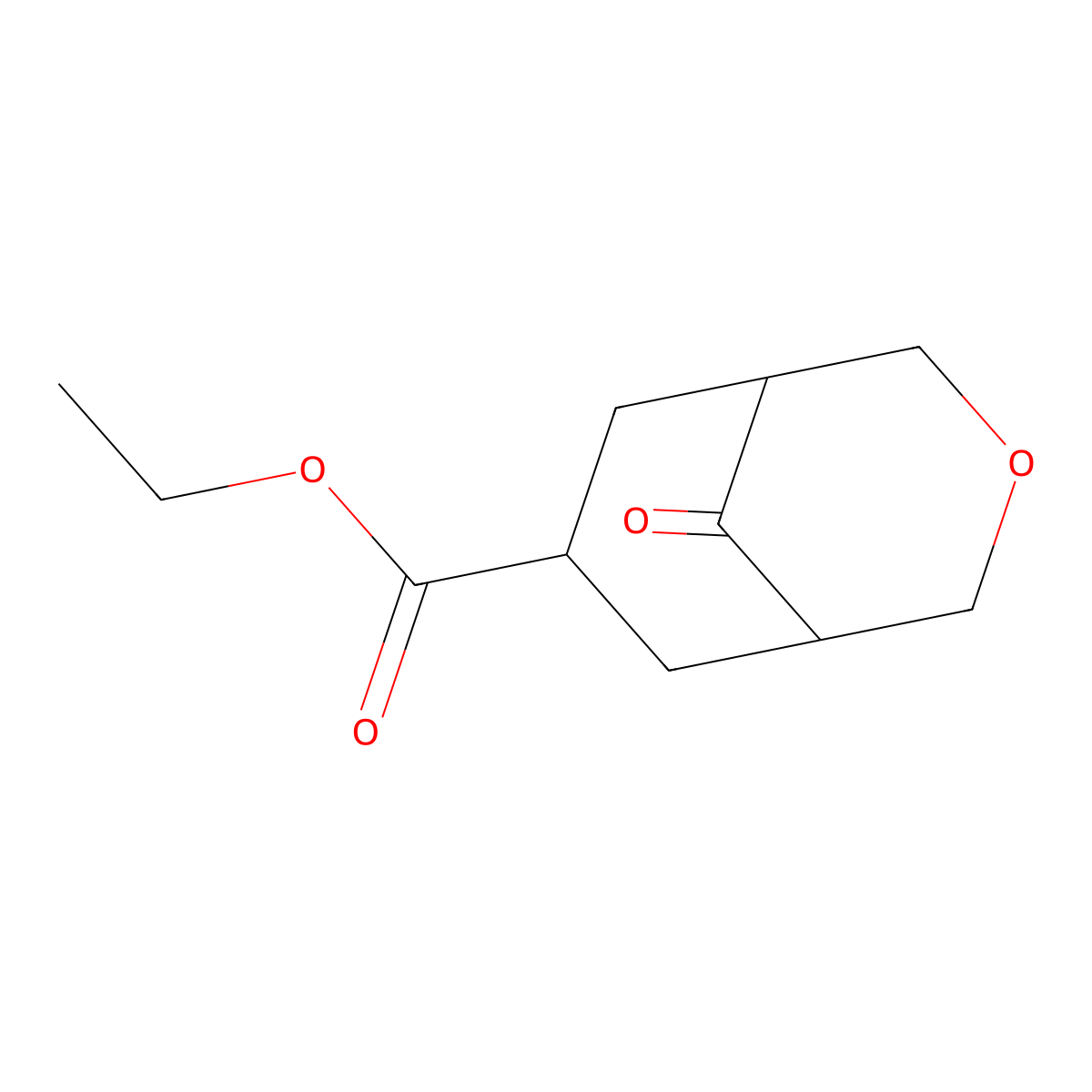 Ethyl 9-oxo-3-oxabicyclo[3.3.1]nonane-7-carboxylate molecular structure, CAS 2167622-99-1