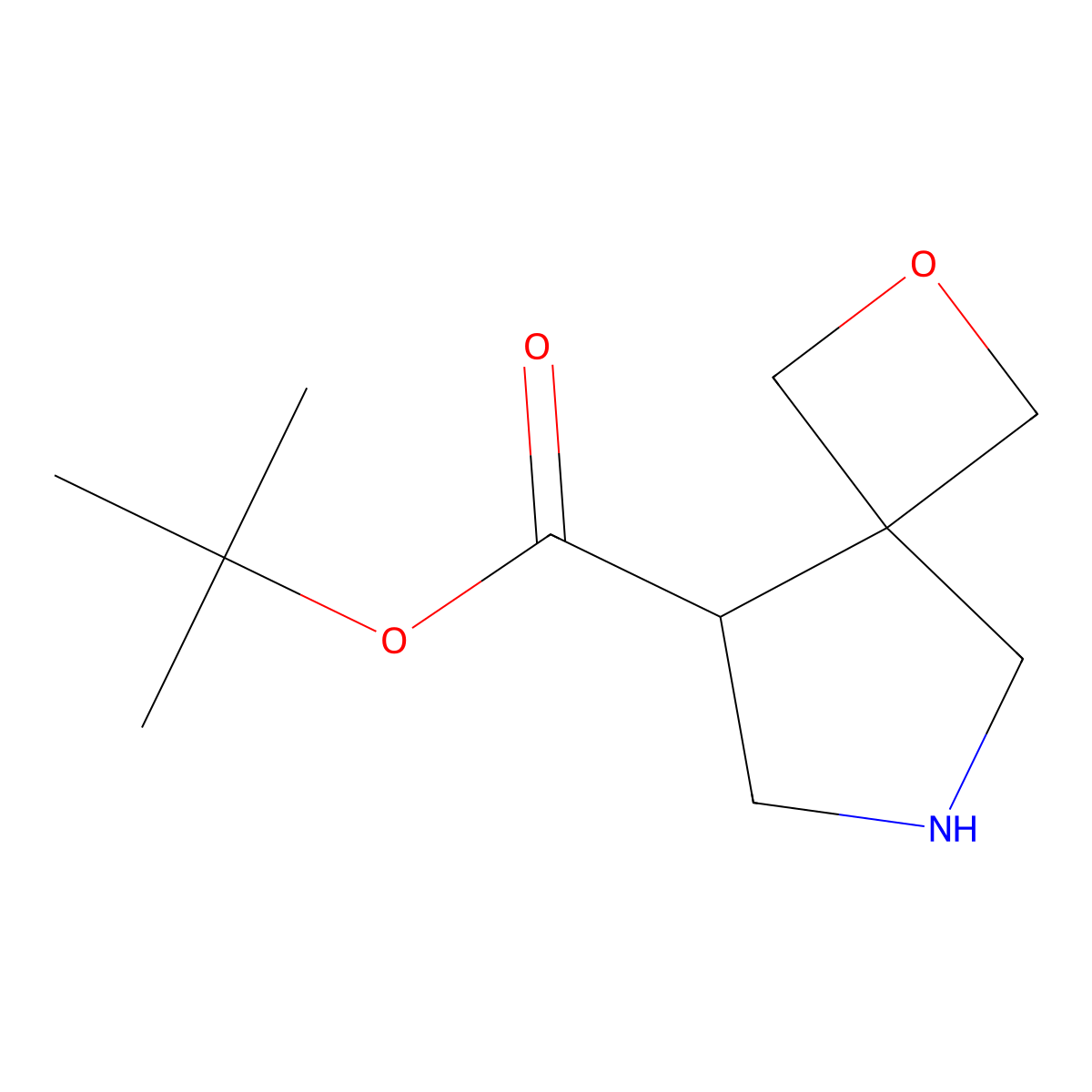 Tert-butyl 2-oxa-6-azaspiro[3.4]octane-8-carboxylate molecular structure, CAS 2167639-34-9