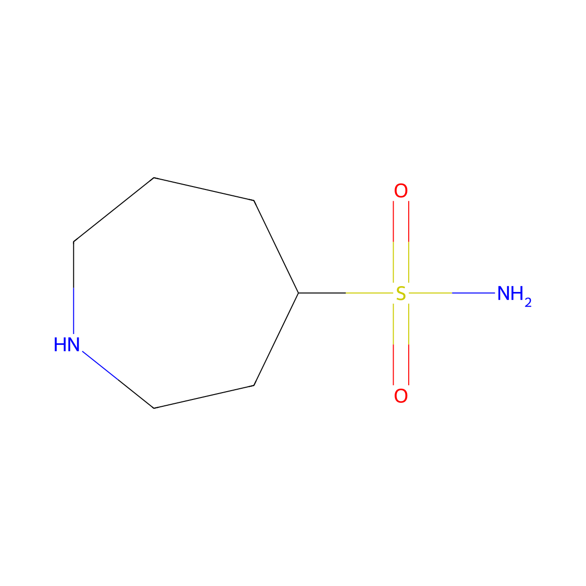 Azepane-4-sulfonamide molecular structure, CAS 2167651-25-2