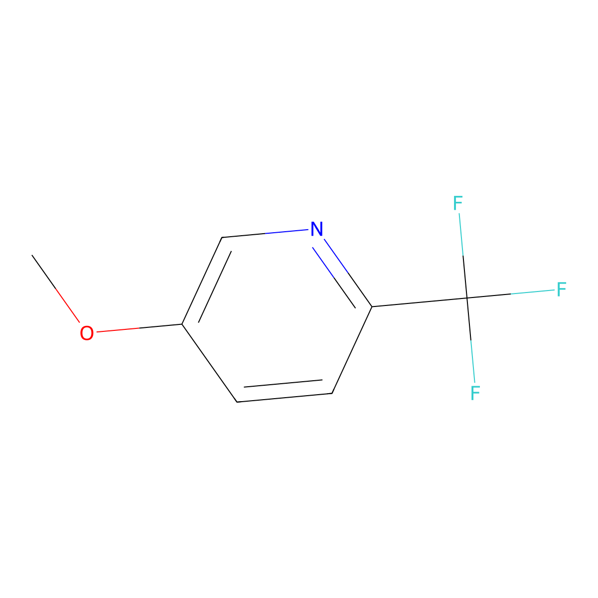 5-Methoxy-2-(trifluoromethyl)pyridine molecular structure, CAS 216766-13-1