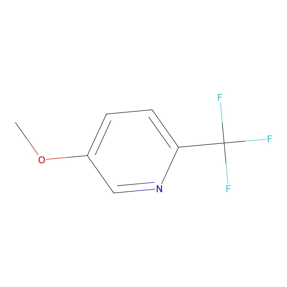 5-Methoxy-2-(trifluoromethyl)pyridine molecular structure, CAS 216766-13-1