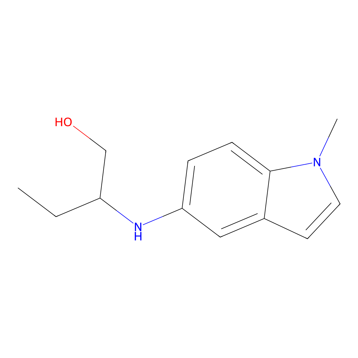 2-[(1-methyl-1H-indol-5-yl)amino]butan-1-ol molecular structure, CAS 2167662-10-2