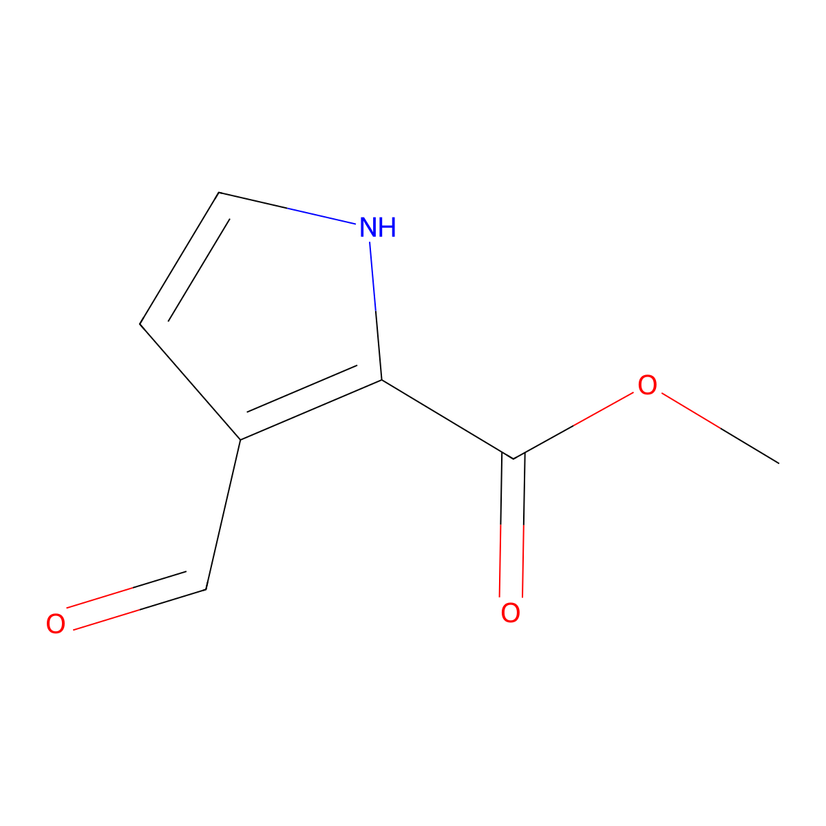 methyl 3-formyl-1H-pyrrole-2-carboxylate molecular structure, CAS 2167677-92-9