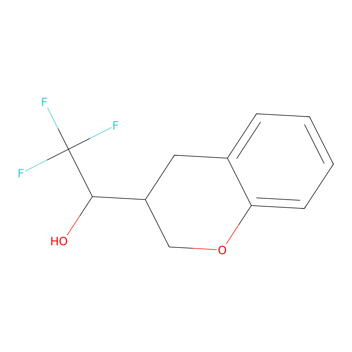 1-(Chroman-3-yl)-2,2,2-trifluoroethan-1-ol molecular structure, CAS 2167690-32-4