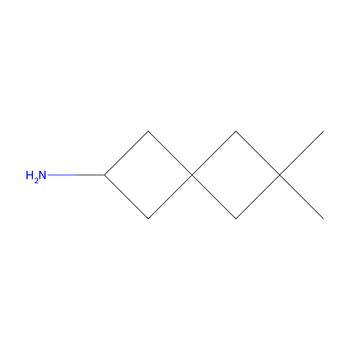 6,6-Dimethylspiro[3.3]heptan-2-amine molecular structure, CAS 2167708-66-7