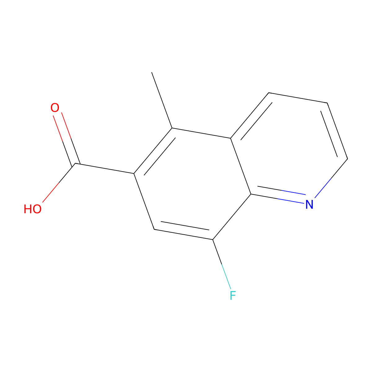 8-Fluoro-5-methylquinoline-6-carboxylic acid molecular structure, CAS 2167720-39-8