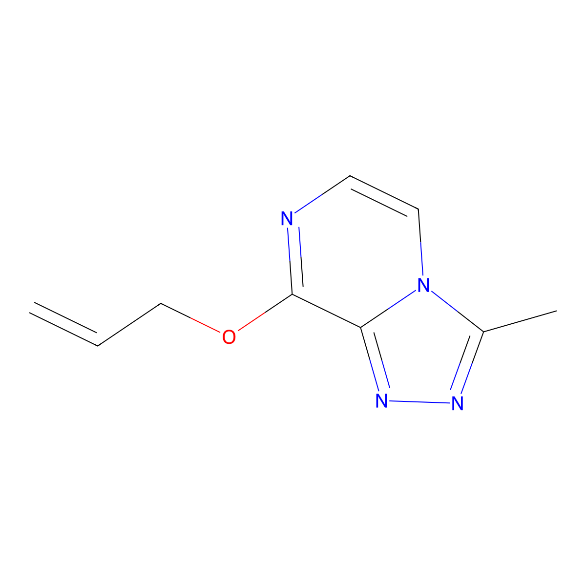 3-Methyl-8-(prop-2-en-1-yloxy)-[1,2,4]triazolo[4,3-a]pyrazine molecular structure, CAS 2167737-93-9