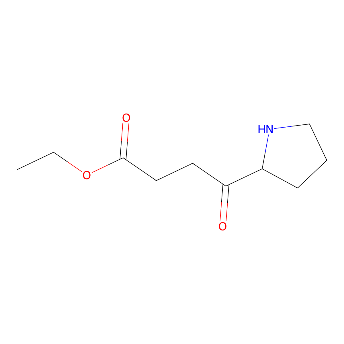 Ethyl 4-oxo-4-(pyrrolidin-2-yl)butanoate molecular structure, CAS 2167741-79-7