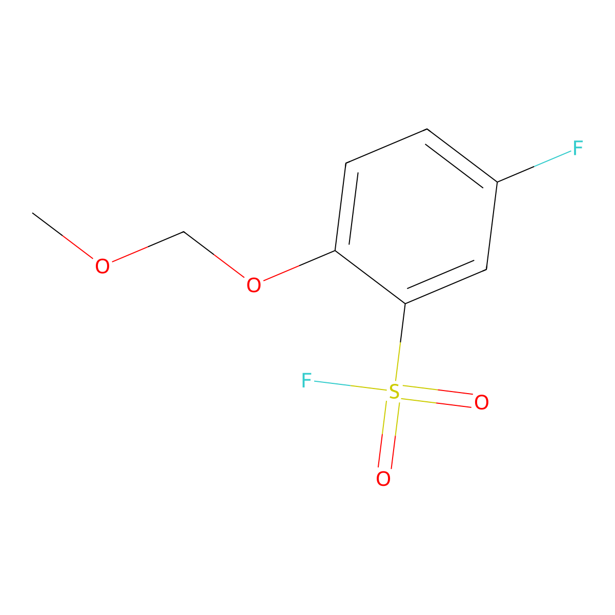 5-Fluoro-2-(methoxymethoxy)benzene-1-sulfonyl fluoride molecular structure, CAS 2167749-19-9