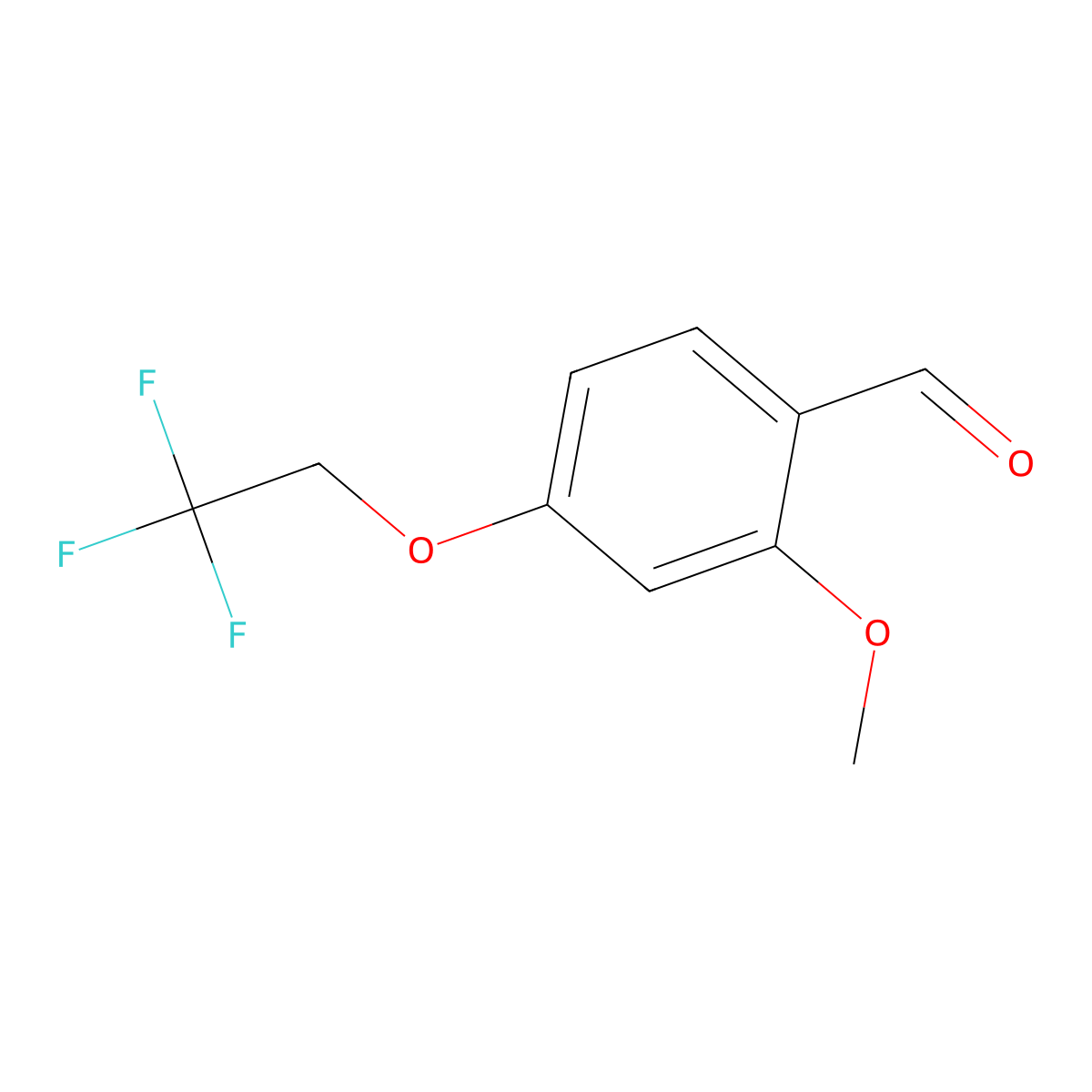2-Methoxy-4-(2,2,2-trifluoro-ethoxy)-benzaldehyde molecular structure, CAS 2167780-54-1