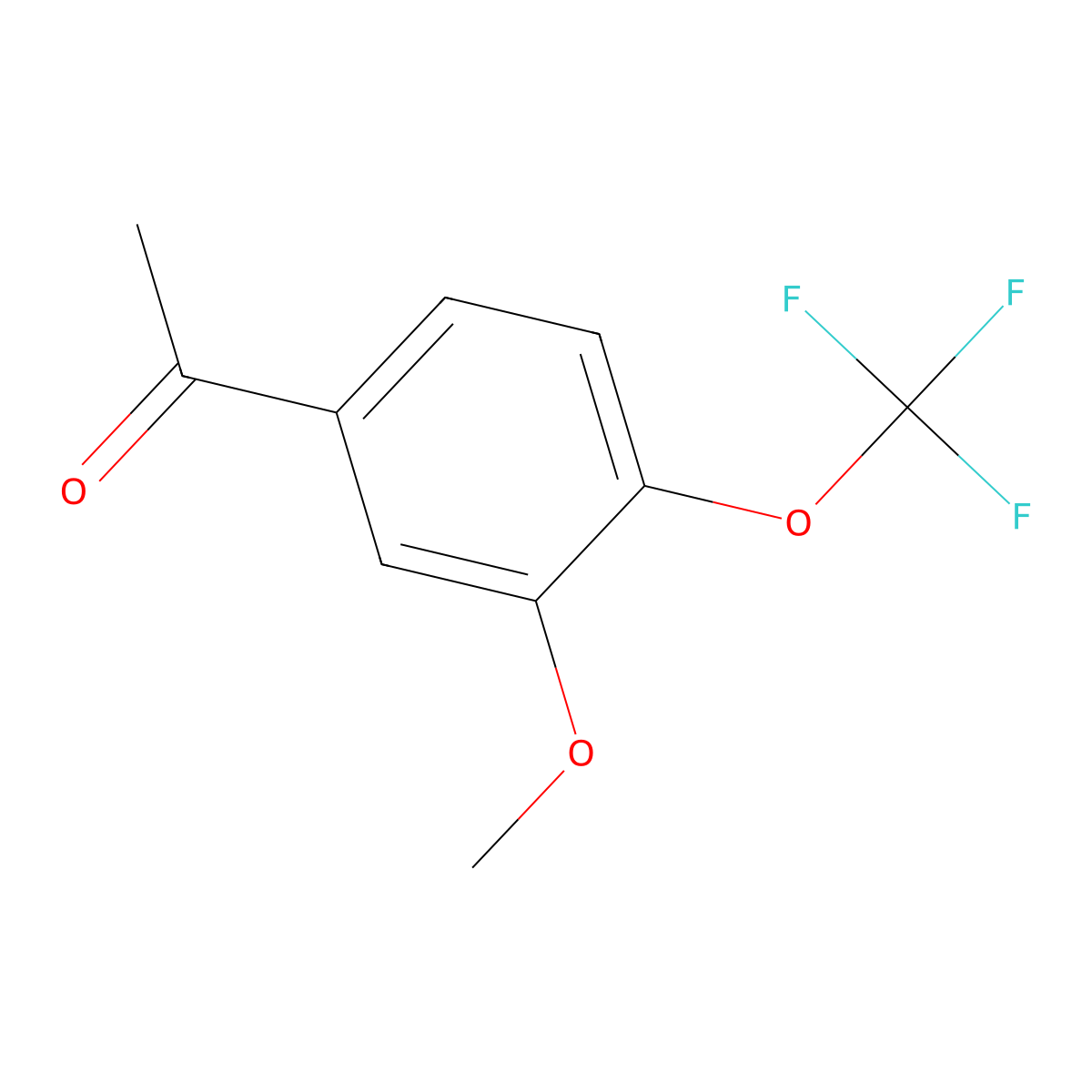 1-(3-Methoxy-4-(trifluoromethoxy)phenyl)ethanone molecular structure, CAS 2167784-21-4