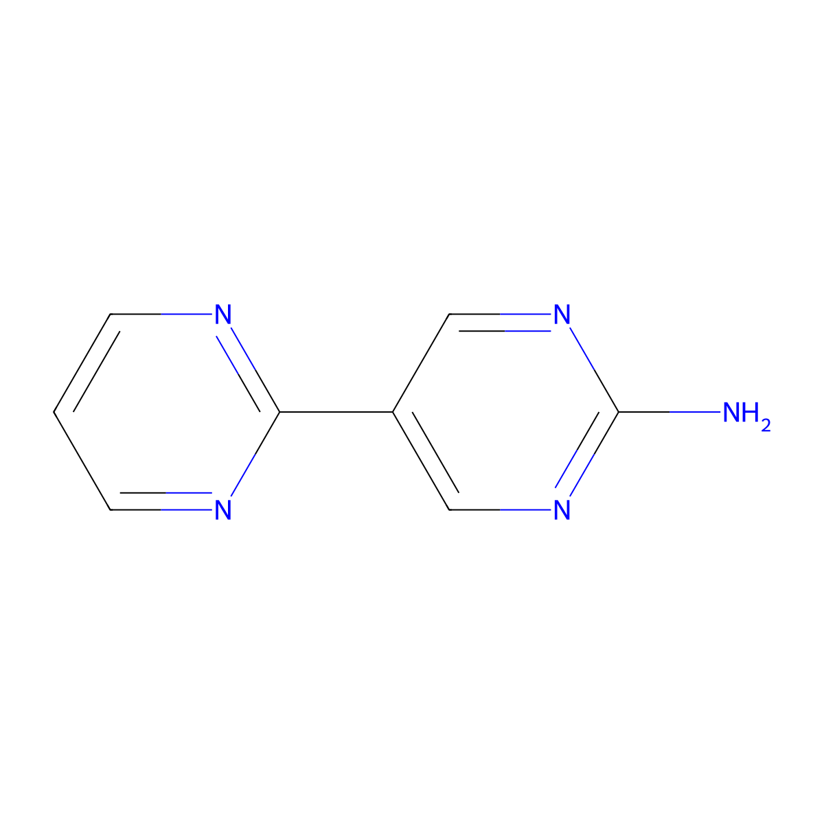 5-(Pyrimidin-2-yl)pyrimidin-2-amine molecular structure, CAS 2167788-07-8