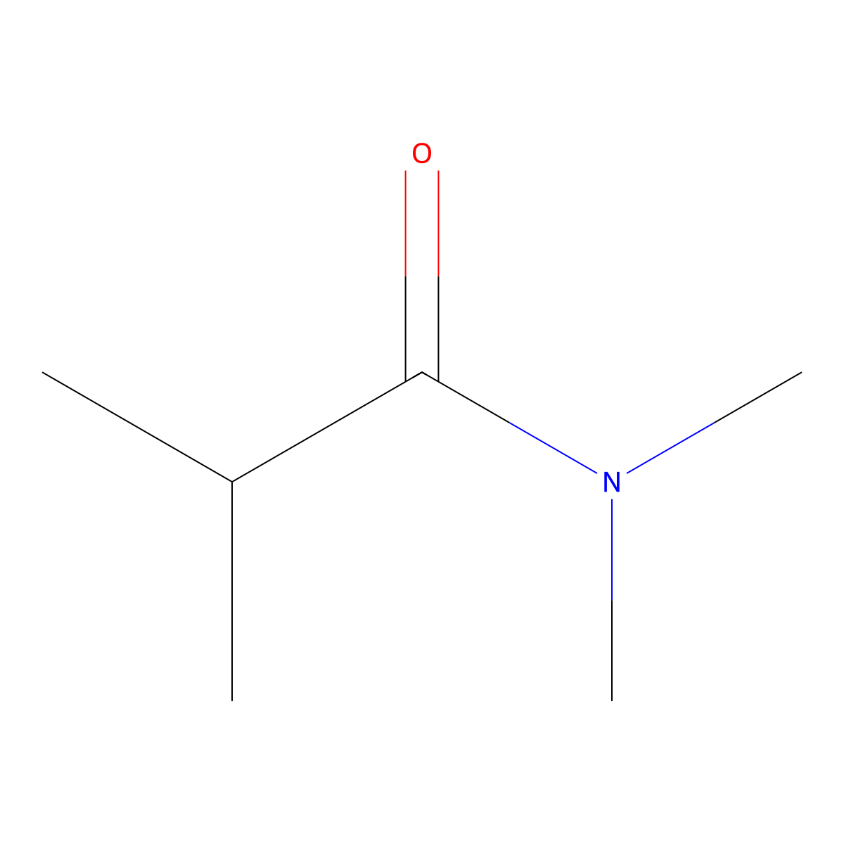 N,N,2-trimethylpropanamide molecular structure, CAS 21678-37-5