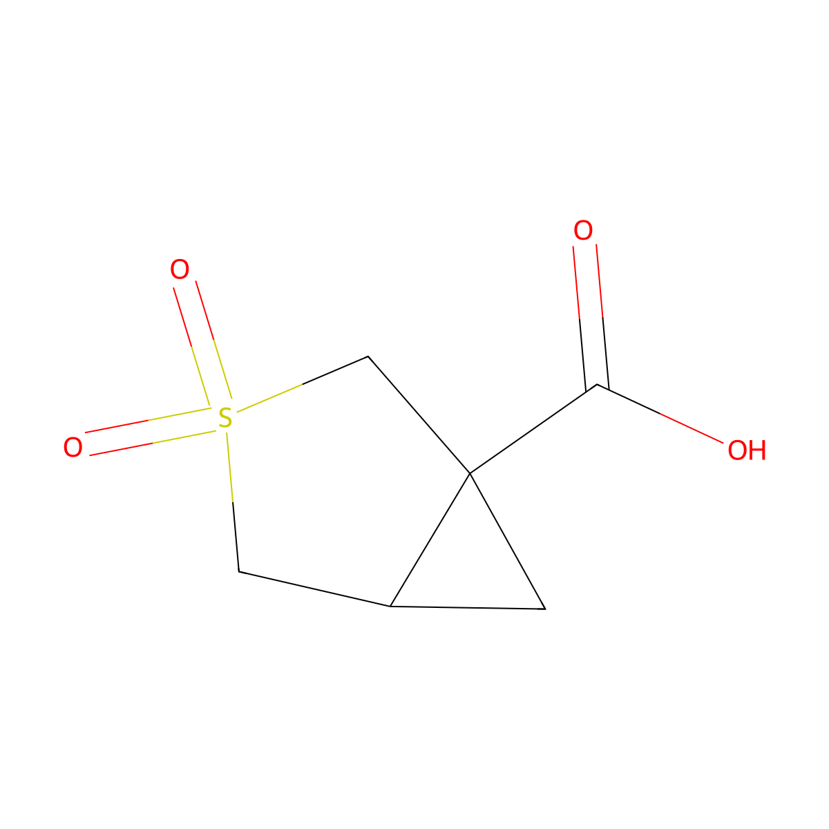 3,3-Dioxo-3lambda6-thiabicyclo[3.1.0]hexane-1-carboxylic acid molecular structure, CAS 2167800-92-0
