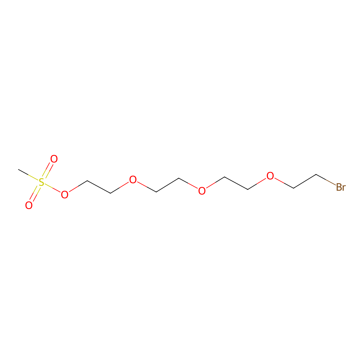 Bromo-PEG4-MS molecular structure, CAS 2167807-41-0