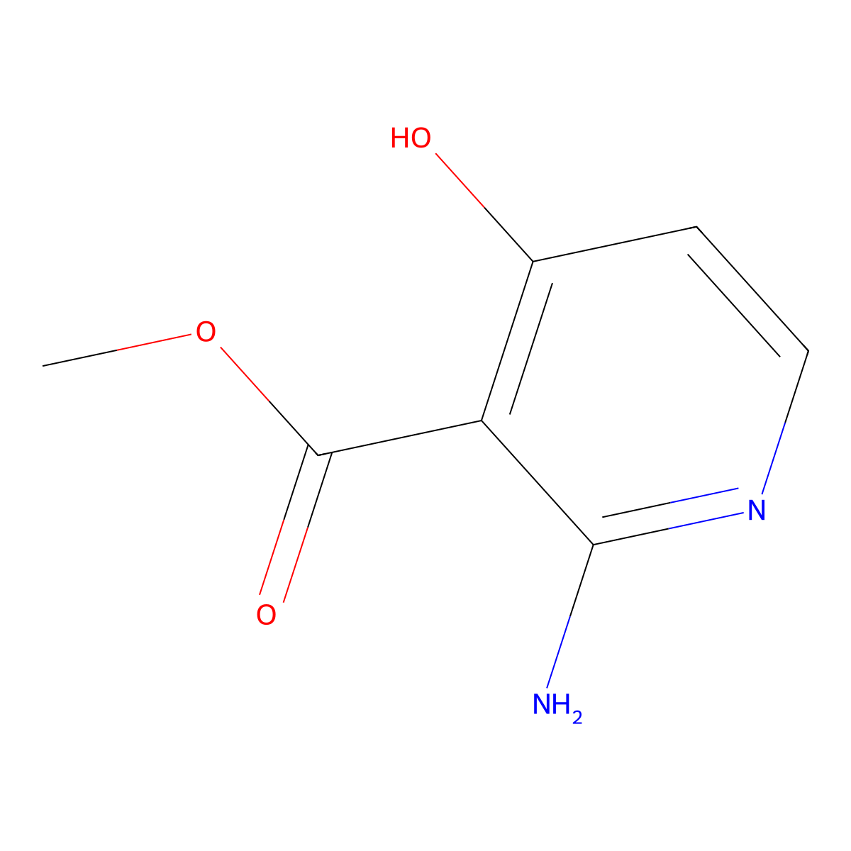 Methyl 2-amino-4-hydroxypyridine-3-carboxylate molecular structure, CAS 2167810-80-0
