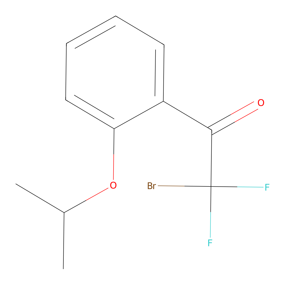 2-Bromo-2,2-difluoro-1-(2-iso-propoxyphenyl)ethanone molecular structure, CAS 2167817-55-0