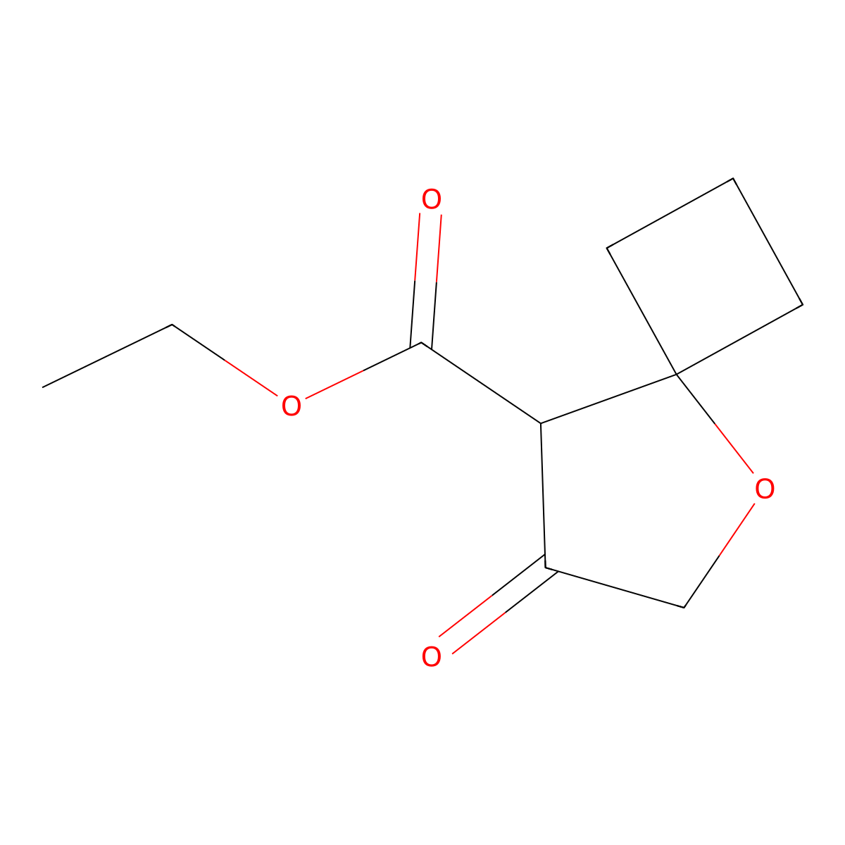 Ethyl 7-oxo-5-oxaspiro[3.4]octane-8-carboxylate molecular structure, CAS 2167820-23-5